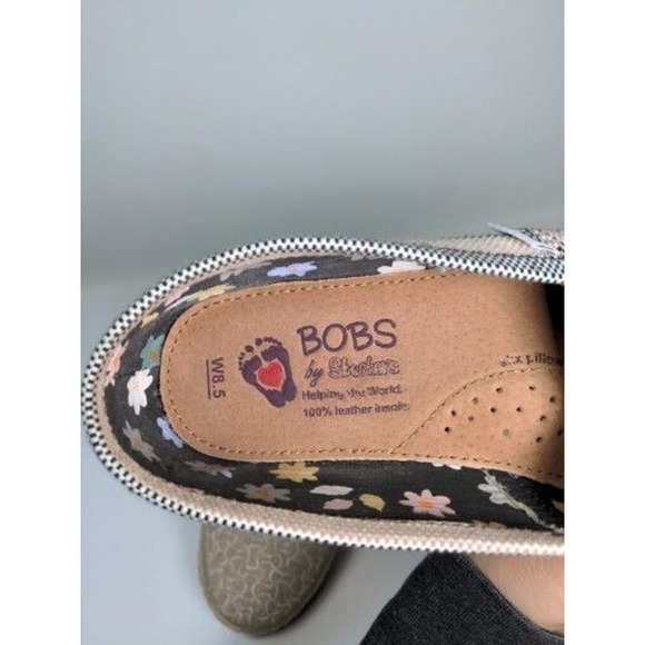 Bob's Skechers Women's Striped Textile Loafer Slip On Shoe Size 8.5 - Picture 15 of 16